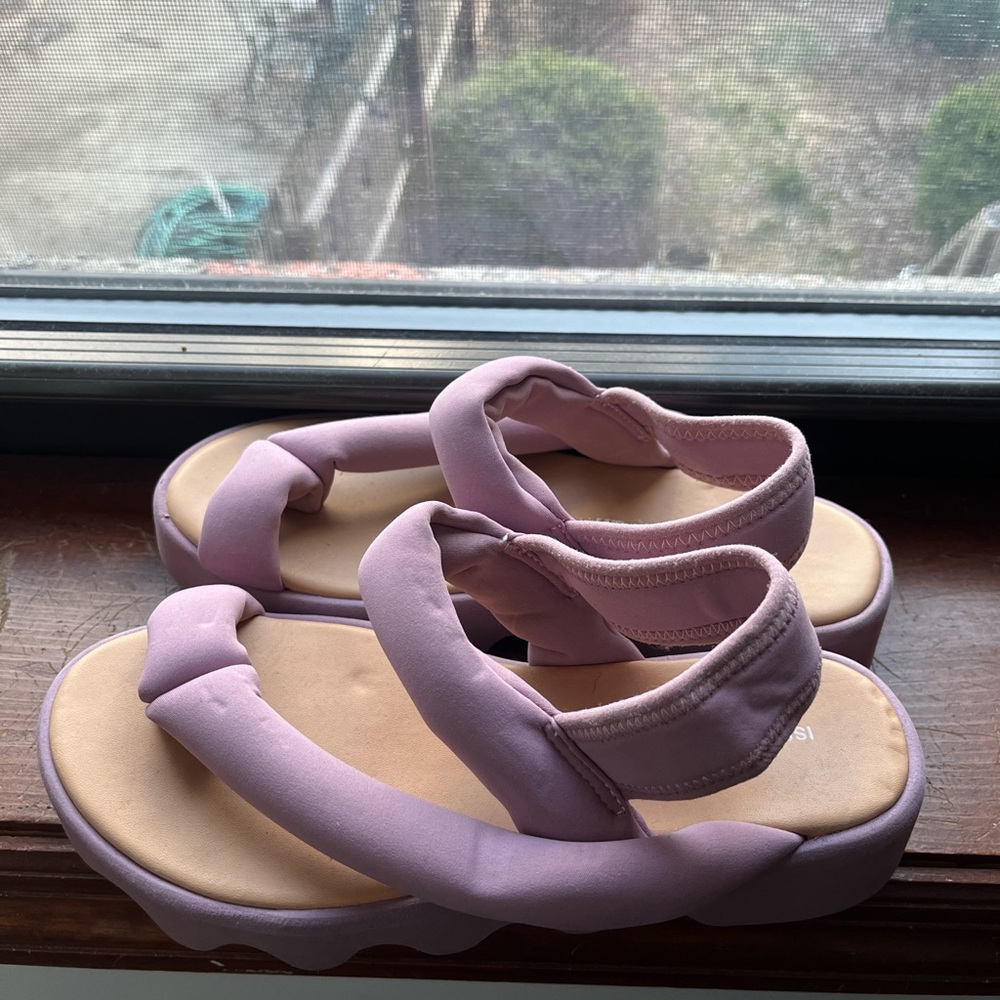 Issey Miyake x UN Lilac Platform Sandals